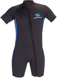 Deep See Mens Shorty Front Zip Wetsuit 3mm