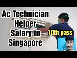 ac technician helper job in singapore
