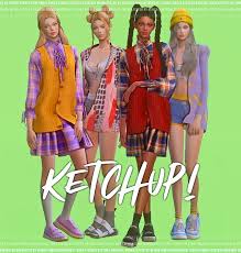 ketchup female clothes cc at newen