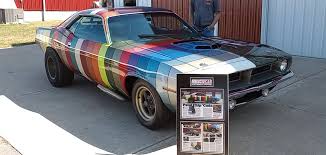 1970 Paint Chip Cuda Displayed At 2023