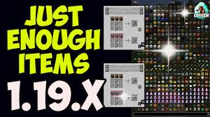 just enough items mod 1 19 4 minecraft
