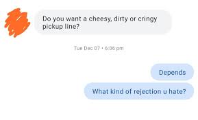 how to respond to pick up lines try