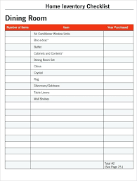 Inventory Template Word Blank Inventory List Template Free Download