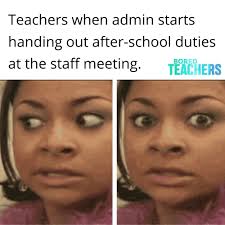 staff meetings are really like for teachers