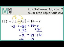 Kuta Algebra 2 Multi Step