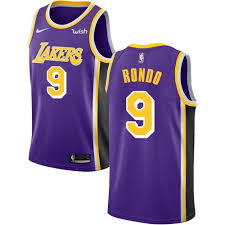 All other countries first item: Nike Lakers 9 Rajon Rondo Purple Nba Swingman Statement Edition Jersey Nba Jersey Jersey Los Angeles Lakers