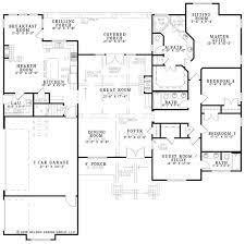 Ranch Floor Plans With Grouped Bedrooms