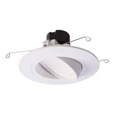 Halo Ra 5 In And 6 In White Integrated Led Recessed Ceiling Light Fixture Adjustable Gimbal Trim 90 Cri 3000k Soft White Ra5606930whr The Home Depot