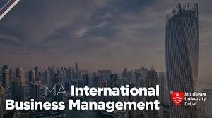 MA International Business Management | Middlesex University Dubai