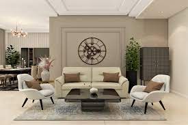 modern living room pop design with