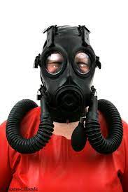 British FM 12 bondage gas mask with hood and extras - Bizarre-Rubber-