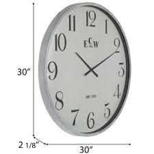 Distressed White Wall Clock Hobby