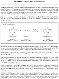 Solved Methyl Salicylate Experiment Questions I Will Inc