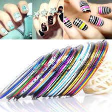 30 multi color nail art striping tape