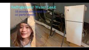 kenmore refrigerator water leak fix