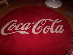 coca cola red 5ft round rug or wall