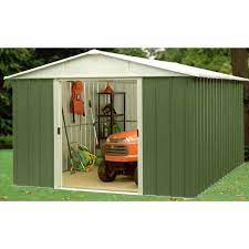 10 Yardmaster Metal Apex Garden Shed