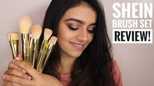 shein in brush set try on review face