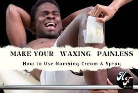painless waxing use numbing cream