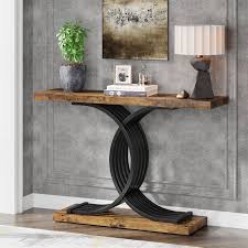 39 Console Table Narrow Faux Marble