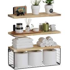 Wire Basket Decorative Wall Shelf