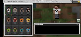 If you guys love survival, guns and pve, you can try this addon. Steve Shirts Skin Pack Minecraft Skin Packs