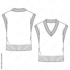 Sweater vest drawing
