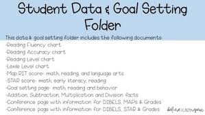 Student Data Goal Setting Folder