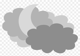 Weather forecast clipart thunder and lightning clipart thunder clipart. Moon In The Clouds Night Sky Weather Forecast Cloud Clipart 1113221 Pikpng