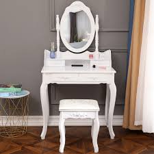 vanity makeup dressing table stool set
