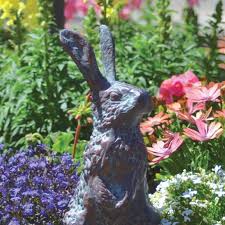 Rabbit Garden Sculpture Glasswells