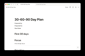 your guide to writing a 30 60 90 day plan