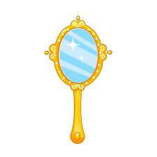 Mirrorovalshiny Mirror With Gold Crown