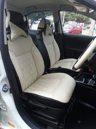 Black And White Leather Car Seat Cover