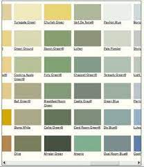 Green Color Chart Paint Charts