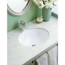 Kohler Caxton White Undermount Oval Bathroom Sink
