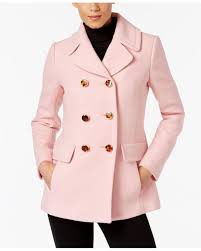 Kate Spade Double Ted Peacoat In