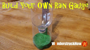 Keep track of your local precipitation with a simple rain gauge made from a clear plastic bottle. Build Your Own Weather Station Part 1 A Rain Gauge Youtube