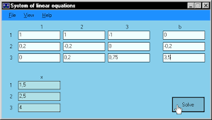 Solving A System Of Linear Equations