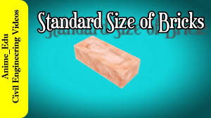 What Are The Standard Size Of Bricks Standard Brick Size As Per Bis Code