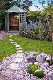 4 Lay Square Stepping Stones Over A