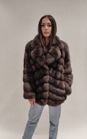 Real Russian Barguzinsky Sable Fur Coat