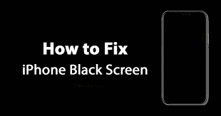 if your iphone is stuck on black screen