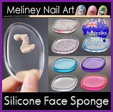 silicone face sponge makeup applicator