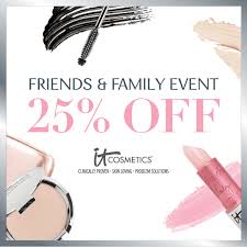 it cosmetics friends family event