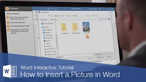 how to insert a picture in word