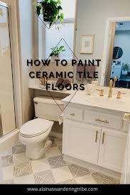 paint and update ceramic tile floors
