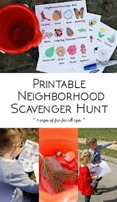A scavenger hunt is a fun kids activity that is also educational. Neighborhood Scavenger Hunt Run Wild My Child