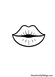 cartoon lips drawing how to draw