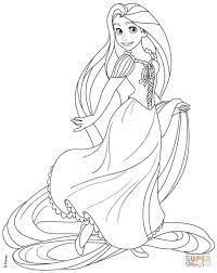 Disney princess mewarnai gambar princess rapunzel mewarnai gambar princess rapunzel. Disney Tangled Rapunzel Coloring Pages Manet